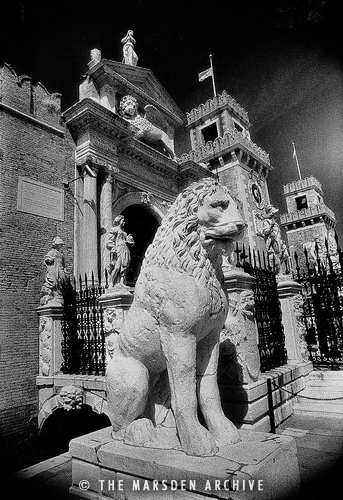 Lions outside tne gates of the Arsenale, Venice, Italy (MA-VE-033)