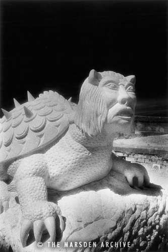 The Tarasque, Sculpture by Pascal Demaumont, Tarascon, Provence, France (MA-FR-677)