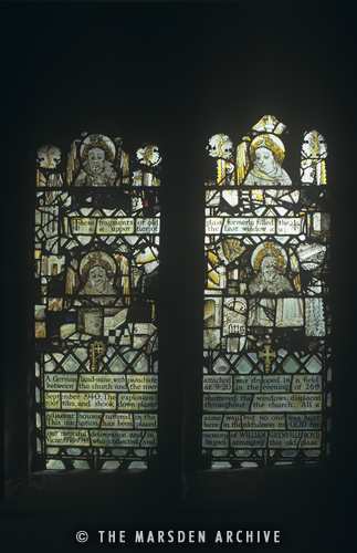 Stained glass window, St Mary the Virgin, Swinbrook, Gloucestershire, England (MA-SG-005)