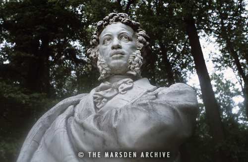 Bust of Alexander Pushkin, Arkhangelskoye Estate, Krasnogorsky, Moscow District, Russia (MA-RU-155)