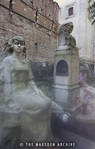 Tomb of Alexsandra Mikhailovna Kollontai, Novodevichy Cemetery, Novodevichy Convent, Moscow, Russia (MA-RU-161)