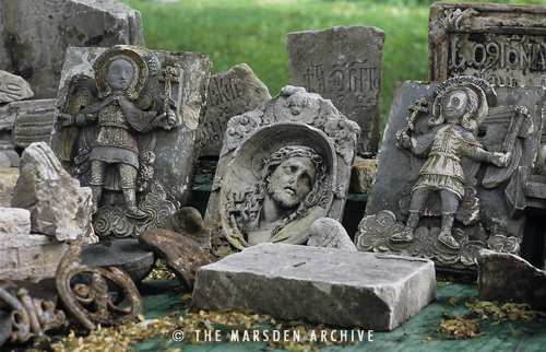 Funerary Relics, the Old Necropolis, Donskoy Monastery, Moscow, Russia (MA-RU-178)