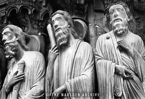 Statues, Chartres Cathedral, Eure-et-Loir, France (MA-FR-232)