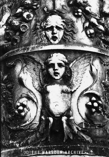 Detail on an urn, Scuola Grande di San Marco, Venice, Italy (MA-VE-009)